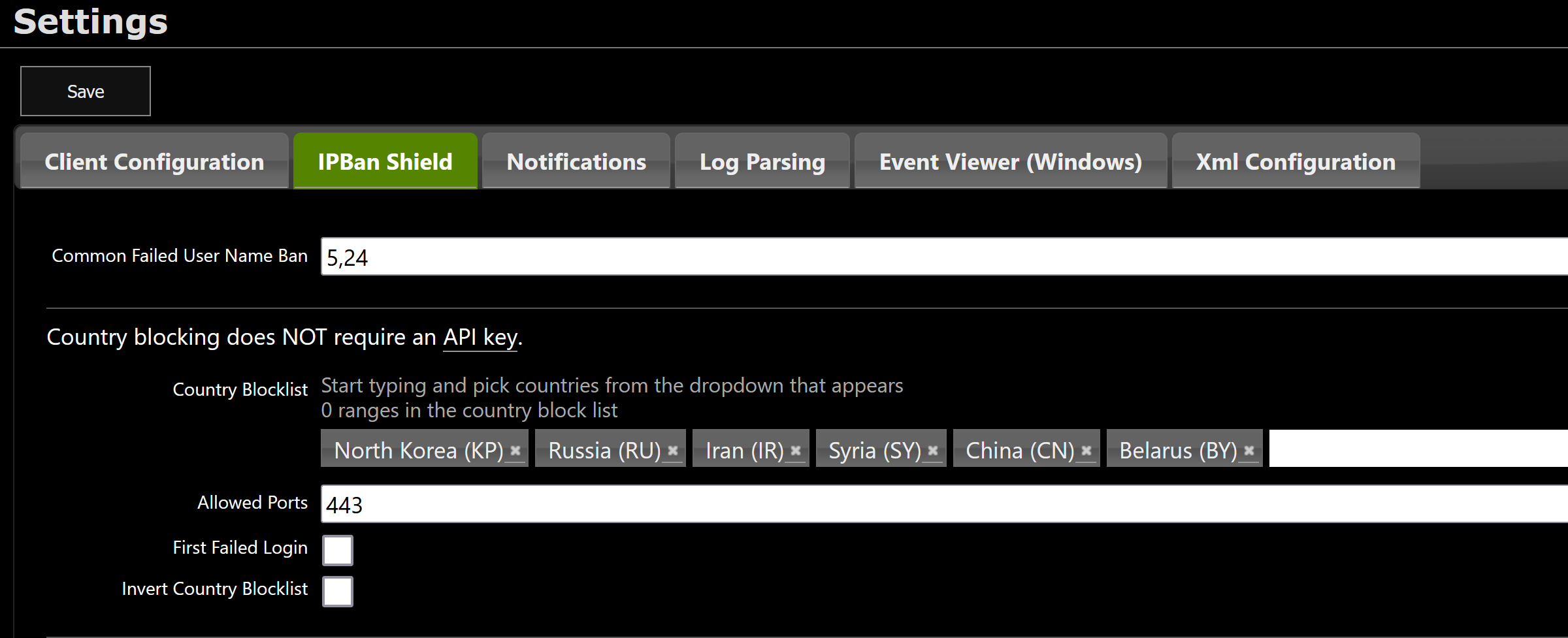 country ip address blocks